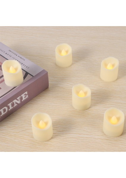 24 Adet Alevsiz LED Mum Dileğiyle Çay Işık Sıcak Beyaz Alevsiz Mum Cadılar Bayramı Noel Dekor Mum Işığı (Yurt Dışından) fırsatları