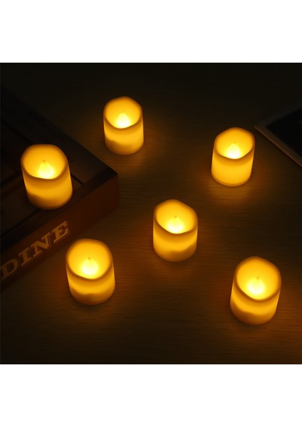 24 Adet Alevsiz LED Mum Dileğiyle Çay Işık Sıcak Beyaz Alevsiz Mum Cadılar Bayramı Noel Dekor Mum Işığı (Yurt Dışından) indirimleri