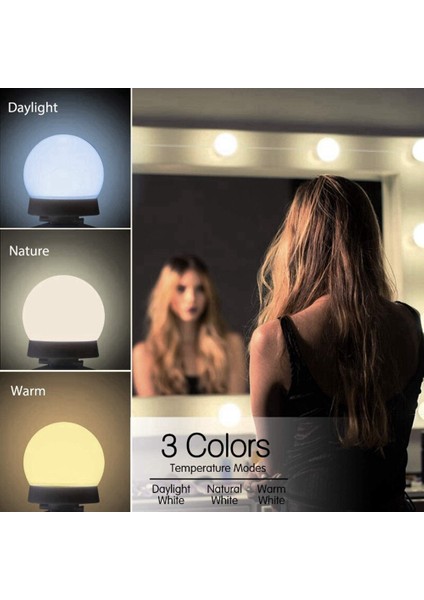 LED Makyaj Masası Aynası Işık USB Aydınlatma Kısılabilir Duvar Lambası Banyo Makyaj Masası Aynası Işık Kadın (Yurt Dışından) modelleri