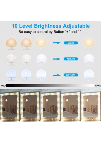 LED Makyaj Masası Aynası Işık USB Aydınlatma Kısılabilir Duvar Lambası Banyo Makyaj Masası Aynası Işık Kadın (Yurt Dışından) indirimleri