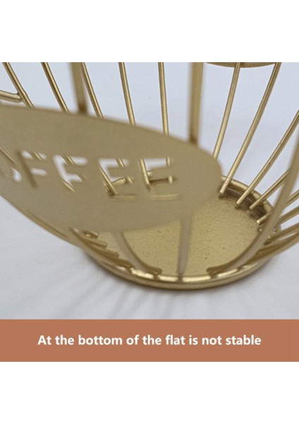 Kahve Meyve Kapsül Depolama Sepeti Kahve Fincanı Şekilli Pod Tutucu ve Organizatör Ev Cafe Otel Altın (Yurt Dışından) indirimleri