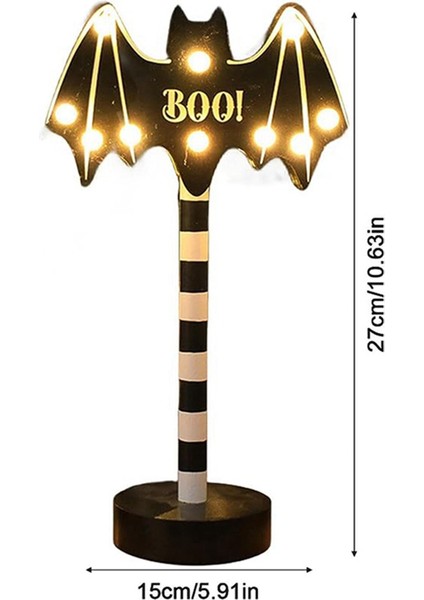 Cadılar Bayramı Hayalet Festivali Modelleme Işıkları Balkabağı Yarasa Dekoratif Işıklar Ahşap Cadılar Bayramı Işıkları (Yurt Dışından) fiyatları