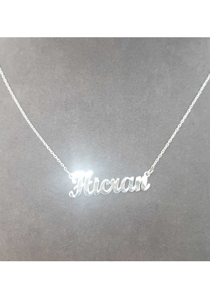 Kişiye Hicran Yazılı Isim Kolye 925 Ayar Gümüş Kolye modelleri