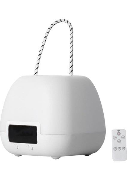 Uzaktan Kumanda Gece Lambası Saat Işığı LED Masa Lambası Gece Lambası Odası Dekorasyon Açık Kamp (Yurt Dışından)