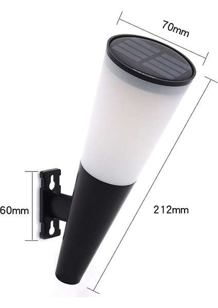 Bahçe Çift Renkli Duvar Işığı LED Güneş Işığı Bahçe Duvar Işığı Açık Su Geçirmez Koridor Güneş Işığı Gece Açık (Yurt Dışından) modelleri