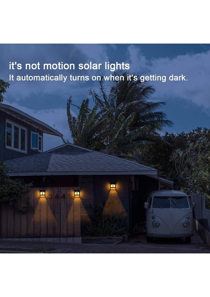 6pcs Solar Bahçe Işıkları Enerjili Çit Işıkları Suya Dayanıklı Dış Mekan (Yurt Dışından) fırsatları