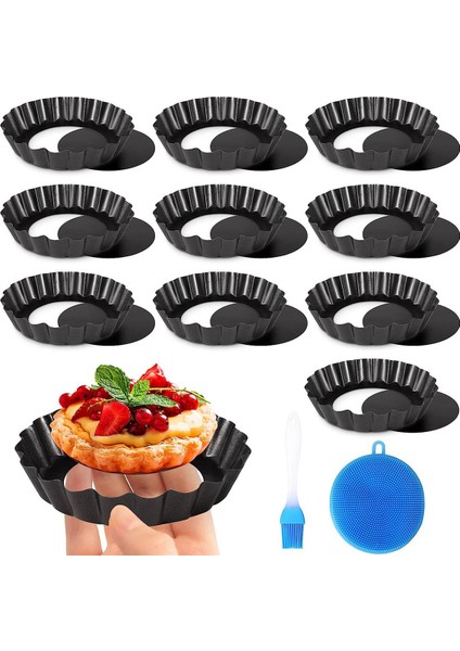 Tart Tavası, 4 Inç Tart Tavaları, Yapışmaz Çıkarılabilir Gevşek Altlı Karbon Çelik 4 Inç Tart Tavası, Kullanımı ve Temizlenmesi Kolay (Yurt Dışından) fiyatları