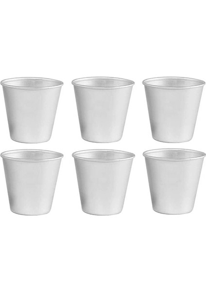 6 Adet Alüminyum Dariol Kalıp Kek Kapları Dariole Puding Tatlı Krem Kalıpları Yuvarlak Yapışmaz Yumurta Tart Kalıp Bakeware Bardak (Yurt Dışından)
