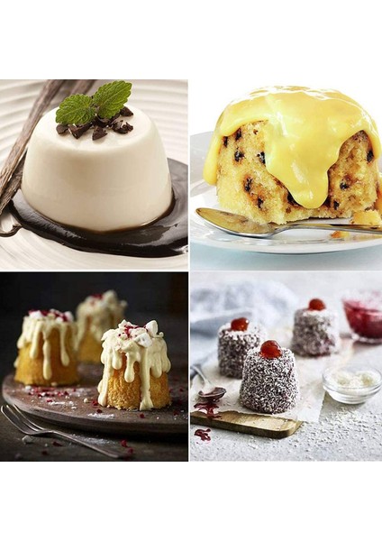 6 Adet Alüminyum Dariol Kalıp Kek Kapları Dariole Puding Tatlı Krem Kalıpları Yuvarlak Yapışmaz Yumurta Tart Kalıp Bakeware Bardak (Yurt Dışından)