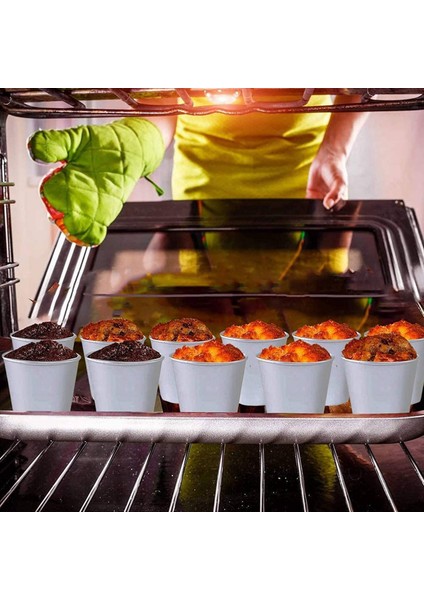 6 Adet Alüminyum Dariol Kalıp Kek Kapları Dariole Puding Tatlı Krem Kalıpları Yuvarlak Yapışmaz Yumurta Tart Kalıp Bakeware Bardak (Yurt Dışından)