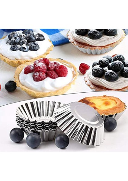 Tartlet 30 Parça Puding Muffin Kek Için Yumurtalı Tart Kalıbı (Yurt Dışından)
