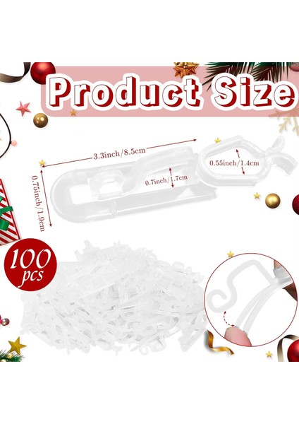 Noel Işık Klipleri Hepsi Bir Arada Klipler 100 Paket, C7, C9 ve Işıkları Asmak Için Evrensel Oluk ve Kiremit Klip Kancaları (Yurt Dışından) modelleri