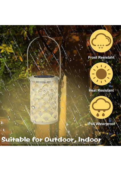 Dekor Için Güneş Fener Işığı - Masa Üstü Fenerler Su Geçirmez Lamba Saplı Süslemeli Asılı Bahçe Işıkları (Yurt Dışından) indirimleri