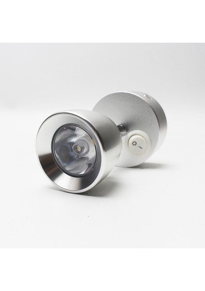 Duvar Lambası Başucu Spot Işığı Rv Işık Okuma Lambası Karavanlar, Rv'ler, Tekneler Vb. Için Klipsli Işık Anahtarı (Gümüş) (Yurt Dışından) indirimleri