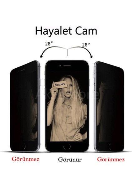 Apple iPhone 12Pro Uyumlu Tam Kapatan Tamperli Cam Hayalet Ekran Koruyucu