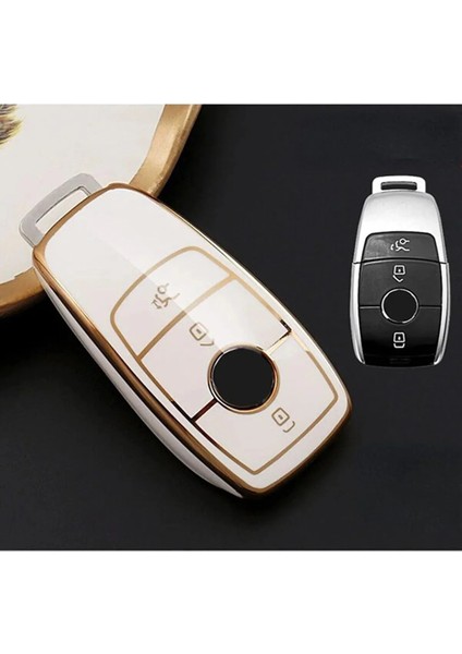 Mercedes B C E Sınıfı C180 C200 W205 W213 E200 300 Anahtar Kılıfı Beyaz
