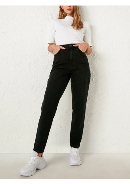 Likralı Mom Jean Pantolon modelleri