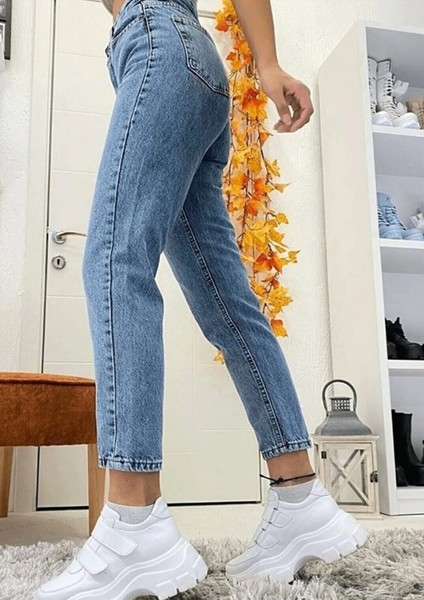Likralı Mom Jean Pantolon fiyatları