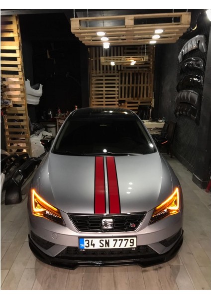 Seat Leon Mk3 (2012-2020) Uyumlu Batman Ayna Kapağı Piano Black --Mayuk Dizayn-