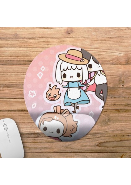 Studio Ghibli Bilek Destekli Mousepad Model - 14 Oval fiyatları
