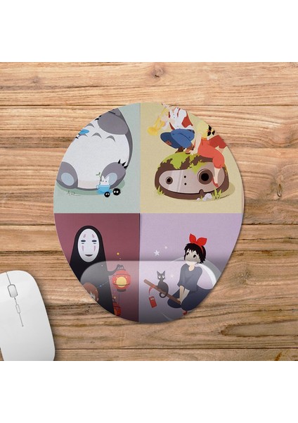Studio Ghibli Bilek Destekli Mousepad Model - 17 Oval fiyatları
