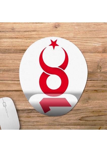 Türkiye - Cumhuriyetin 100. Yılı - 29 Ekim 2023 Bilek Destekli Mousepad Model - 1 Oval fiyatları