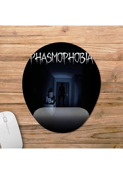 Phasmophobia Bilek Destekli Mousepad Model - 1 Oval