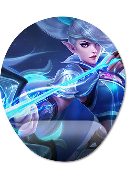 Mobile Legends - Miya Bilek Destekli Mousepad Model - 1 Oval