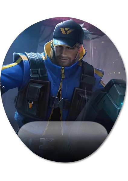 Mobile Legends - Clint Bilek Destekli Mousepad Model - 2 Oval