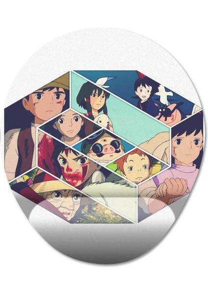 Studio Ghibli Bilek Destekli Mousepad Model - 16 Oval