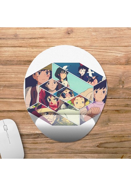 Studio Ghibli Bilek Destekli Mousepad Model - 16 Oval