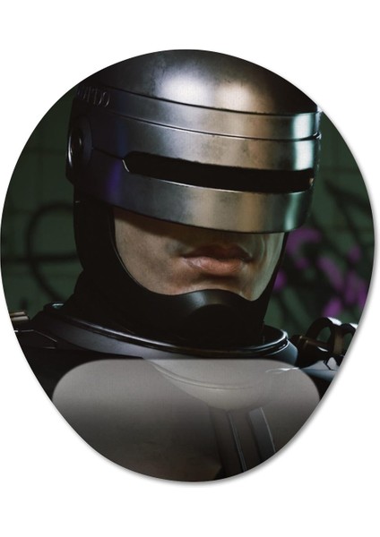 Robocop: Rogue City Bilek Destekli Mousepad Model - 3 Oval