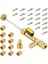 R22 R12 R407 R410 R404 R32 R600 Için Çift Boyutlu 1/4 ve 5/16 Bağlantı Noktalı Valf Göbeği Sökücü Takma Alet Kiti (Yurt Dışından) 1