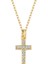 Altın Mini Boy Taşlı Haç Kolye 1