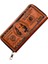 Pu Deri Cüzdan Kart Sahibi Billfold Madeni Para Nakit Depolama Çantası Retro Baskılı Dolar Deseni (Yurt Dışından) 1