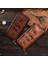 Pu Deri Cüzdan Kart Sahibi Billfold Madeni Para Nakit Depolama Çantası Retro Baskılı Dolar Deseni (Yurt Dışından) 4