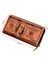 Pu Deri Cüzdan Kart Sahibi Billfold Madeni Para Nakit Depolama Çantası Retro Baskılı Dolar Deseni (Yurt Dışından) 5