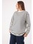 Çizgili Oversize Sweatshirt 1