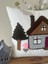 Punchhatolyesii Ev Desen Elyapımı Kırlent Kılıfı Ekru Renk 43X43 cm 2