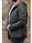 Yeşil Kapüşonlu Softshell Mont 2