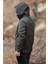 Yeşil Kapüşonlu Softshell Mont 5