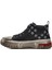 152-18220 Siyah Deri Erkek Hi Sneaker 3