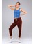 Fancy Kadın Garnili Paça Katlamalı Slim Fit Basic Pantolon 1