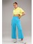 Fancy Kadın Beli Lastikli Oversize Bol Paça Basic Pantolon 3