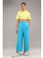 Fancy Kadın Beli Lastikli Oversize Bol Paça Basic Pantolon 2