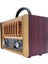 Ahşap Görünümlü Bluetooth Fm/usb/sd/ Tf Şarjlı Nostalji Radyo 3