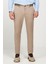 Erkek Vizon Slim Fit Dar Kesim Esnek Pantolon 1