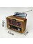 Ahşap Görünümlü USB Bt Radyo Nostajık Solar Panelli Müzik Çalar 1