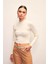 Yarım Balıkçı Triko Bluz - EKRU 2