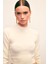 Yarım Balıkçı Triko Bluz - EKRU 3
